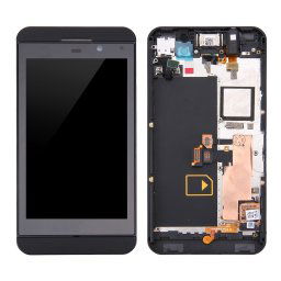 iPartsBuy LCD Écran + Écran Tactile Digitizer Assemblée avec Cadre pour BlackBerry Z10 4G (Noir)