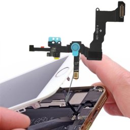 iPartsBuy Original 2 en 1 caméra frontale + capteur câble Flex pour iPhone 5S