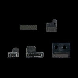 10 PCS iPartsAcheter 5 en 1 pour iPhone 5S Original Tail Connecteur Chargeur Filtre