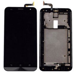 iPartsAcheter pour ASUS Zenfone 2 Laser ZE550KL Z00LD LCD Écran + Écran Tactile Digitizer Assemblée avec Cadre (Noir)