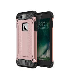 Pour iPhone 8 Plus et 7 Plus Tough Armour TPU + PC Combination Case (Or Rose)