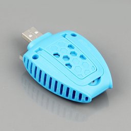 Tueur de moustique électrique alimenté par USB portatif (Cyan)