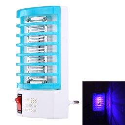 1W efficace 4-LED Mosquito Killer lampe de nuit, prise de l UE, AC 220V (bleu)