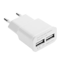 5V 2A UE Plug Double USB Chargeur Adaptateur pour Galaxy S5 / S4 / Note 4 / Note 8.0