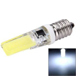 Lumière d ÉPI LED d E14 3W 300LM, Dimmable de silicone pour des salles / bureau / à la maison, CA 220-240V (lumière blanche)