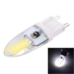 Lumière d ÉPI de 3W LED, G9 300LM Dimmable Silicone SMD 1505 pour des salles / bureau / à la maison, CA 220-240V (lumière blanche)