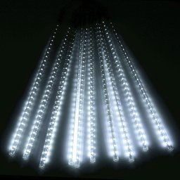 10 PCS 50cm LED 2835 SMD Meteor Light / Lumière décorative, AC 100-240V, Rayon: 1,2 cm, Prise US / EU (lumière blanche)