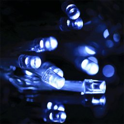 3m (Longueur) x 3m (Hauteur) 18W 300 LED Lumières de déviation de la chaîne de rideau avec le joint d extrémité et le contrôleur multifonctionnel et la mémoire imperméable à l eau, prise de l UE, CA