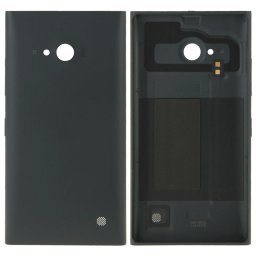 Couverture arrière de remplacement de batterie en plastique de couleur unie pour Nokia Lumia 730 (noir)