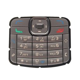 iPartsBuy Mobile Claviers Téléphone remplacement du logement avec des boutons de menu / touches de presse pour Nokia N70 (Argent)