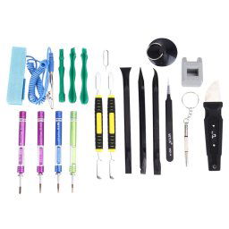 Pour l iPhone 7 et 7 plus approprié tournevis professionnel réparation Tool Tool ouvert avec sac à main en cuir