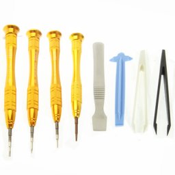 Tournevis polyvalent professionnel 8 en 1 pour iPhone 5 / iPhone 4 et 4S / iPad / Samsung Galaxy S IV / i9500 / III / i9300 / Autre téléphone portable (Démonter Rods + Forceps + Tournevis)