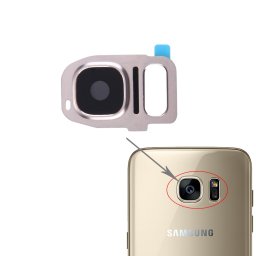iPartsAcheter pour Samsung Galaxy S7 / G930 Housse de caméra arrière (or)
