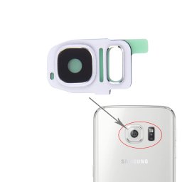 iPartsAcheter pour Samsung Galaxy S7 / G930 Housse de caméra arrière (Blanc)