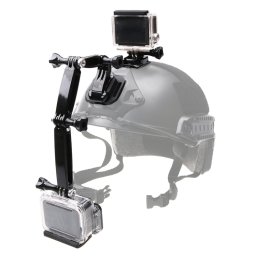 Kit de montage avant de casque pour caméra GoPro HERO6 / 5/5 / Xiaoyi et autres caméras d action