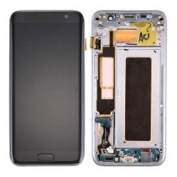 iPartsAcheter pour Samsung Galaxy S7 Edge / G9350 Écran LCD Original + Écran Tactile Digitizer Assemblée avec Cadre et Port de Charge Panneau & Volume Bouton et Bouton d Alimentation (Noir)