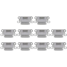 10 PCS Connecteur de Port de Charge pour iPhone 6 / 6S (Gris)