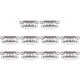 Connecteur de port de charge 10 PCS pour iPhone 7 Plus / 7 (blanc)