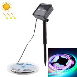 Lumière solaire actionnée solaire imperméable colorée de bande de corde de 3m IP65, lumière de fée de décoration de 90 LED SMD 2835