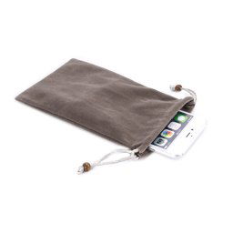 Sac de transport universel en coton à bourre de loisirs avec lanière pour iPhone 6 Plus, iPhone 6S Plus, Galaxy Note 8, bord Galaxy S6 Plus / A8 / Note 5 / Note 4 / Galaxy Mega 6.3 / i9200 (marron)
