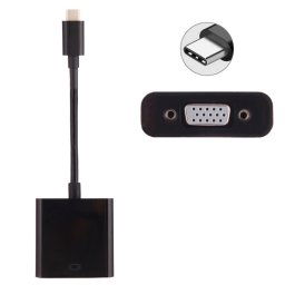 USB-C / Type-C 3.1 mâle à VGA adaptateur femelle pour MacBook 12 pouces, Chromebook Pixel 2015, Nokia N1 Tablet PC, longueur: environ 10 cm