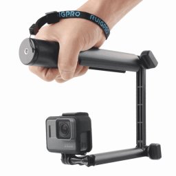 Monopode à 3 voies + Magic Mount Selfie Stick avec trépied pour GoPro HERO5 Session / 5/4 Session / 4/3 + / 3/2/1, Xiaoyi Sport caméras, Longueur: 24.5-63cm (Noir)