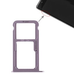 Support à carte SIM + Support à carte SIM / Carte Micro SD pour Huawei P9 Plus (Gris)