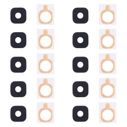 10 PCS Back Camera Lens Cover avec autocollant pour Galaxy S6 Edge + / G9280