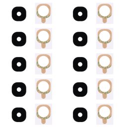 10 PCS Back Camera Lens Cover avec autocollant pour Galaxy J7 (2016) / J710