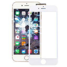 iPartsBuy pour l écran tactile de Digitizer d écran de l iPhone 6s avec le cadre avant de cadre d écran d affichage à cristaux liquides et l adhésif optiquement clair d OCA (blanc)