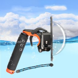 Obturateur Déclencheur + Dôme Port Objectif Couvercle Transparent + Flottant Main Grip Plongée Bâton de flottabilité avec Réglable Anti-Perte Sangle & Vis et Clé pour GoPro HERO6 / 5