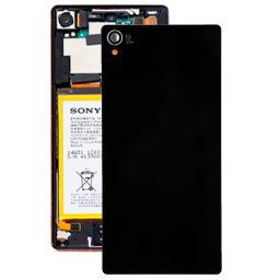 Couverture arrière en verre d origine pour Sony Xperia Z3 / D6653 (Noir)