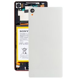 Couverture arrière en verre d origine pour Sony Xperia Z3 / D6653 (Blanc)