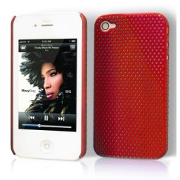 Etui 'Grid case' Apple iPhone 4 / 4S - Rouge