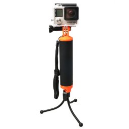 Grip de poignée flottante avec porte-trépied et sangle anti-perte réglable pour GoPro HERO5 / 4/3 + / 3/2/1