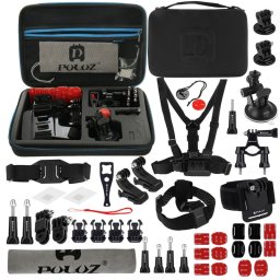 PULUZ 45 en 1 Accessoires Ultimate Combo Kit avec étui EVA pour GoPro HERO5 /4 Session /4 /3+ /3 /2 /1