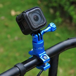 PULUZ Tour de guidage en aluminium à 360 degrés en alliage de guidon avec vis pour GoPro HERO5 Session / 5/4 Session / 4/3 + / 3/2/1, Xiaoyi Sport Camera (Blue)