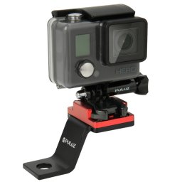 PULUZ Fixed Metal Support Support de moto pour GoPro HERO5 / 4/3 + / 3/2/1 (Rouge)