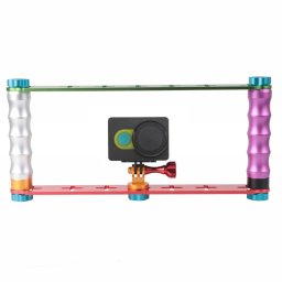 Stabilisateur de support de montage en aluminium, poignée à double serre Steadicam pour GoPro HERO4 Session / 4/3 + / 3/2/1, caméra Xiaoyi