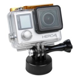 TMC HR383 Surfing Plastic Bottle Support de support pour trépied supérieur pour GOPRO HERO4 Session / 4/3 + / 3/2/1, diamètre intérieur: 28.5mm (noir)