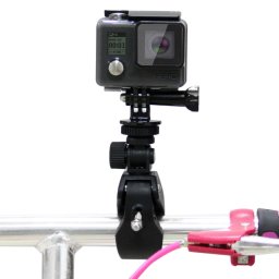 PULUZ Support de guidon de vélo de moto avec trépied et vis pour GoPro HERO5 / 4/3 + / 3/2/1 (Noir)