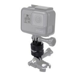 PULUZ 360 ° Rotation CNC Swivel Pivot Prolongateur à bras pivotant pour GoPro, Xiaoyi et autres appareils photo sportifs