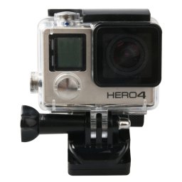 Miroir de rétroviseur moto CNC Aluminium alliage Stent Fixed Bracket Holder pour GoPro HERO4 / 3 + / 3, Xiaomi Xiaoyi, caméra SJCAM (noir)