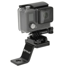 PULUZ Support de support de moto métallique fixe pour GoPro HERO4 Session / 4/3 + / 3/2/1 (Noir)