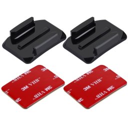 PULUZ 2 Supports de surface courbes + 2 autocollants adhésifs pour GoPro HERO5 / 4/3 + / 3/2/1