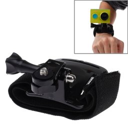 Ceinture de ceinture de velcro / sangle de poignet + Monture de connecteur pour caméra sport Xiaomi Xiaoyi (noir)