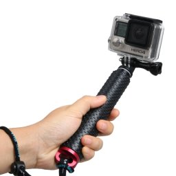 Monopied à poteau extensible à main avec vis pour GoPro HERO4 / 3 + / 3/2, Longueur max.: 49cm (Rouge)