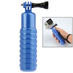 Bobber Floating Hand Grip Support de poche avec bracelet + Vis pour GoPro Hero 4 / 3+ / 3/2 (Bleu)