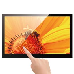 Cadre photo numérique avec support 14 pouces IPS écran tactile Android 6.0 , Quad Core Cortex A9 1.6G, RAM: 1 Go, ROM: 8 Go, prise en charge Bluetooth, WiFi, carte SD, USB OTG (noir)
