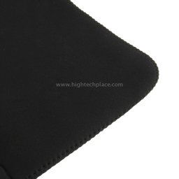 Sac en tissu souple pour ordinateur portable 15 pouces (noir)